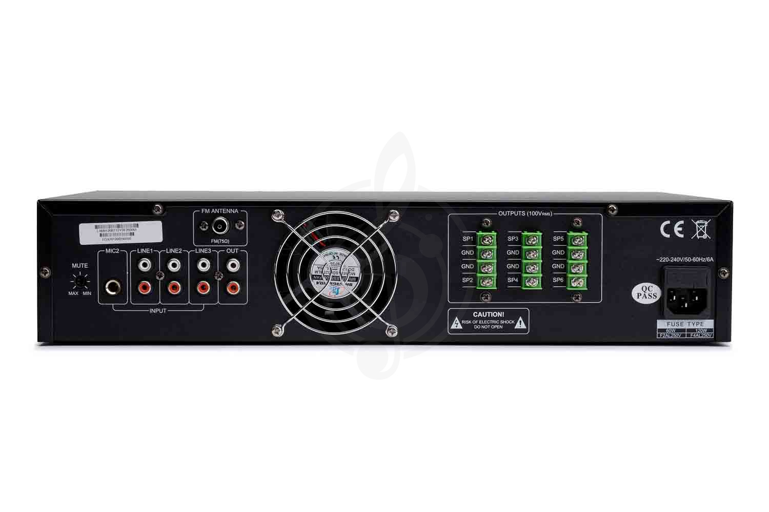 Радиоузел LAudio LAM6120B - Усилитель мощности трансляционный, LAudio LAM6120B в магазине DominantaMusic - фото 6