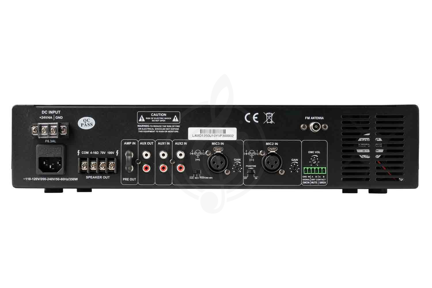 Радиоузел LAudio LAMD1250U - Микшер усилитель мощности трансляционный, LAudio LAMD1250U в магазине DominantaMusic - фото 5