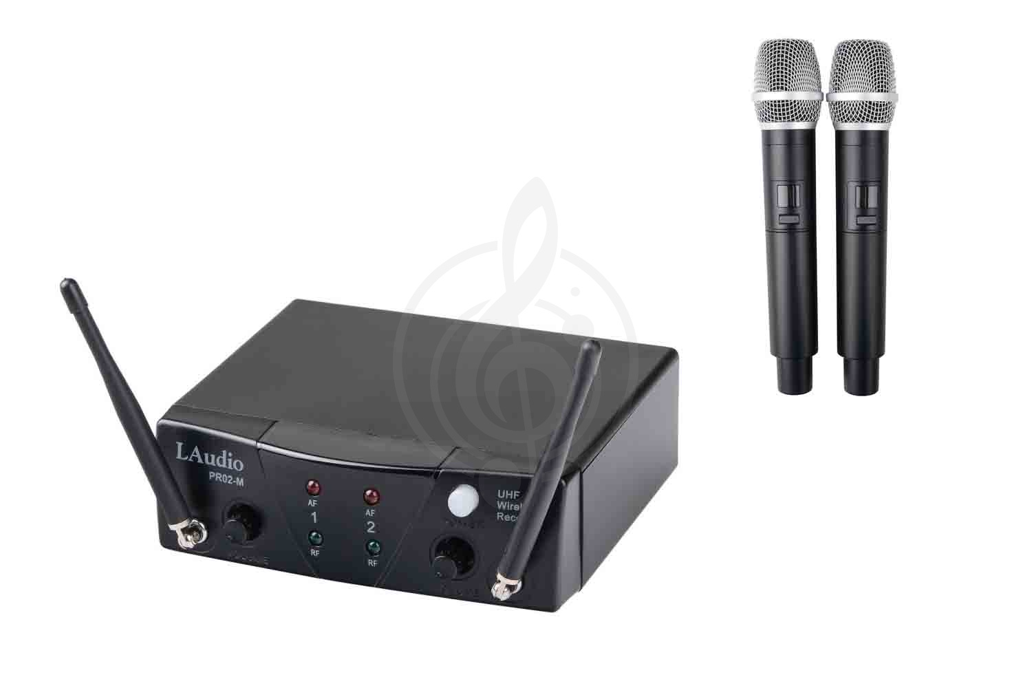 Радиосистема с ручным передатчиком LAudio PRO2-M - Вокальная радиосистема, 2 ручных передатчика, LAudio PRO2-M в магазине Доминанта мьюзик - фото 1