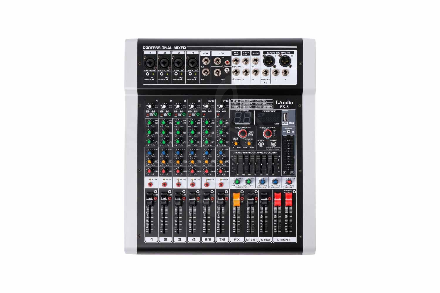 Аналоговый микшер LAudio PX-8 - Микшерный пульт, LAudio PX-8 в магазине Доминанта мьюзик - фото 1