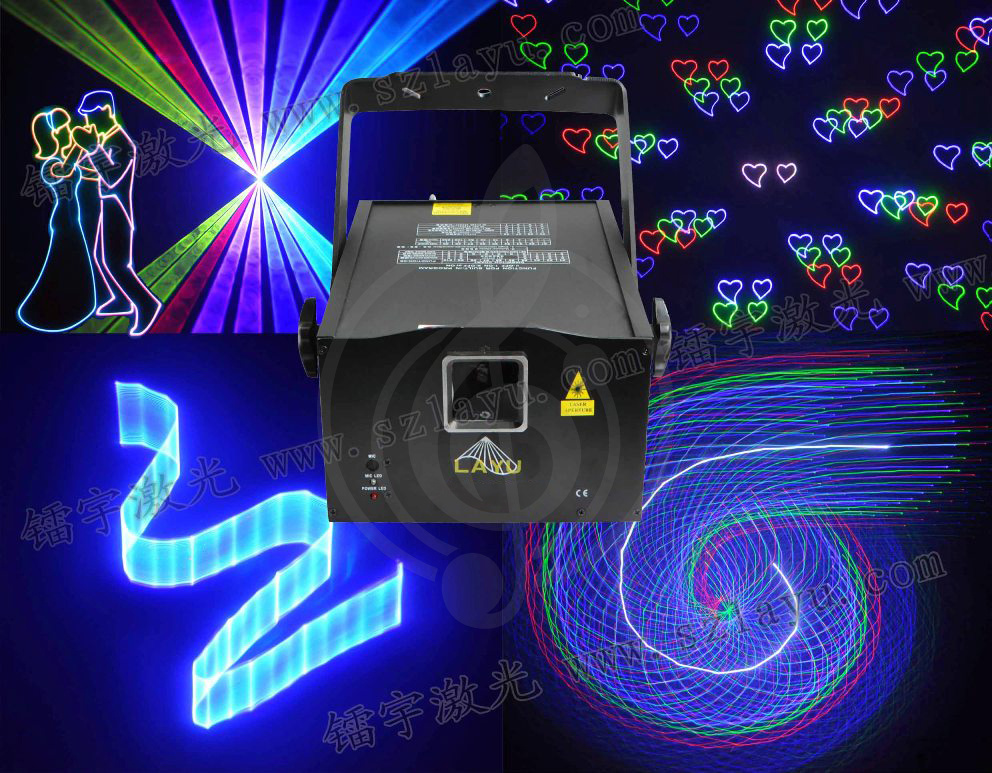 Лазерный светильник Лазеры LAYU LAYU U-1500RGB 3D полноцветный лазер U-1500RGB-3D - фото 1