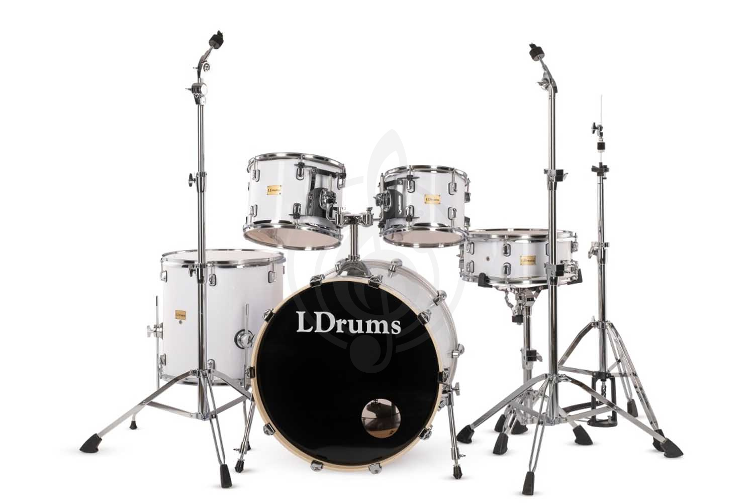 Комплект ударной установки LDrums 5001011 - Барабанная установка, белая,  5001011 в магазине DominantaMusic - фото 1