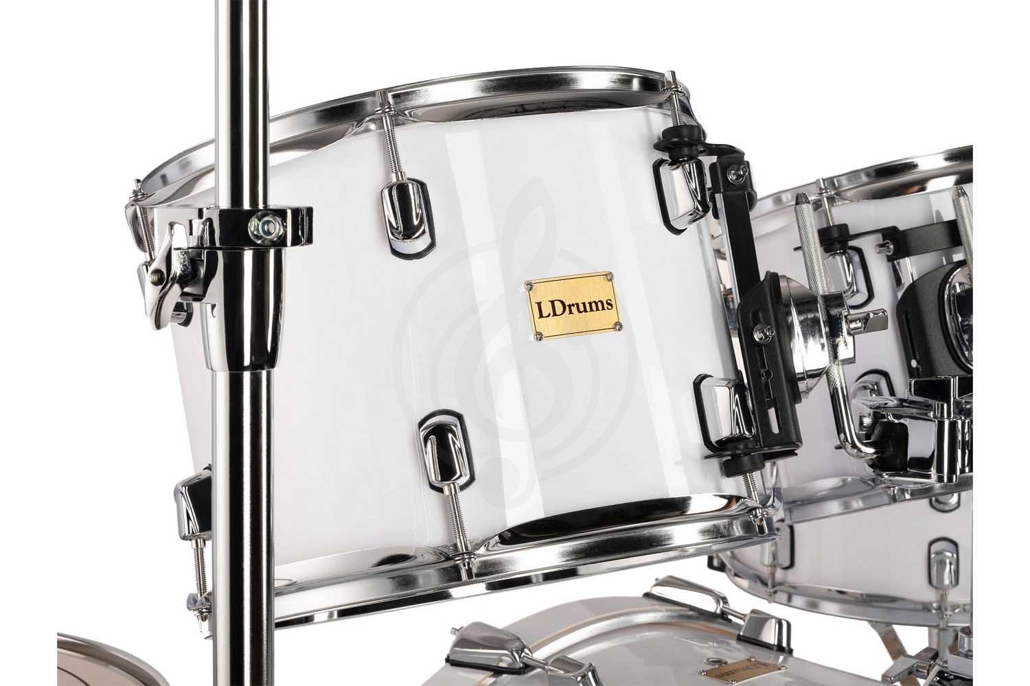 Комплект ударной установки LDrums 5001011 - Барабанная установка, белая,  5001011 в магазине DominantaMusic - фото 6