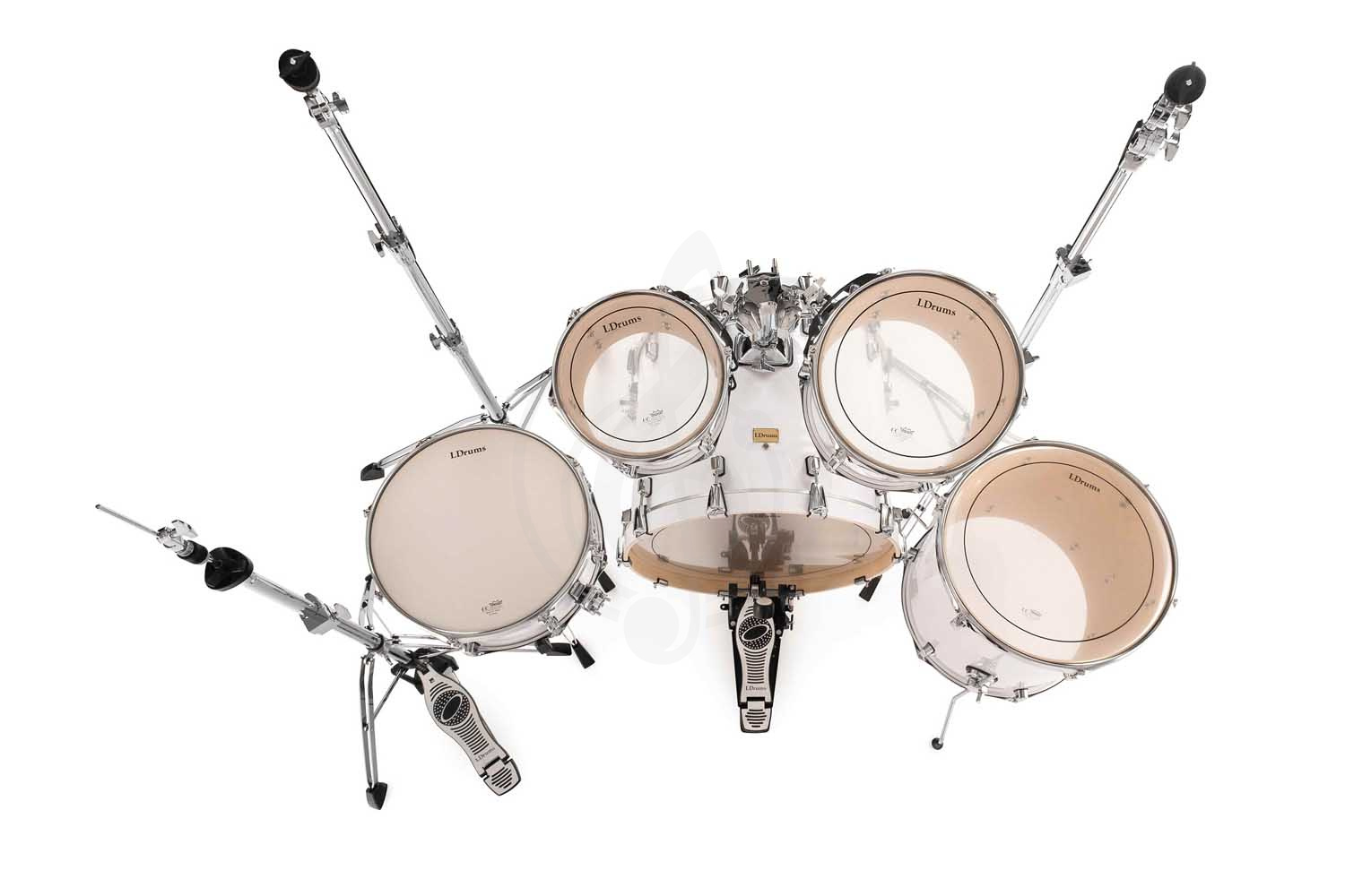 Комплект ударной установки LDrums 5001011 - Барабанная установка, белая,  5001011 в магазине DominantaMusic - фото 7