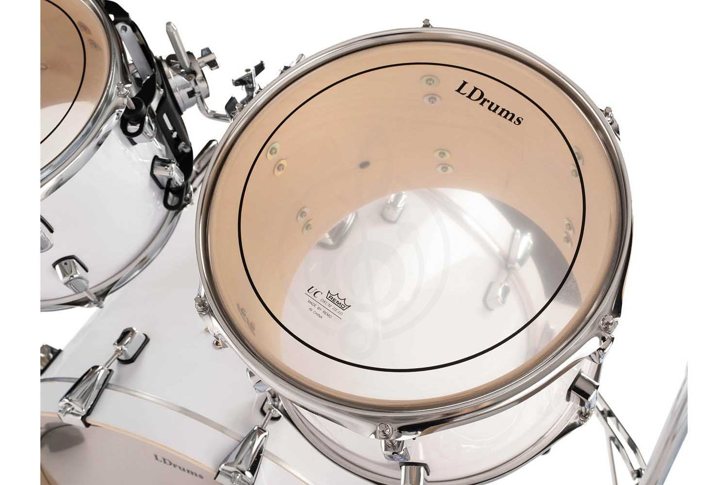 Комплект ударной установки LDrums 5001011 - Барабанная установка, белая,  5001011 в магазине DominantaMusic - фото 15