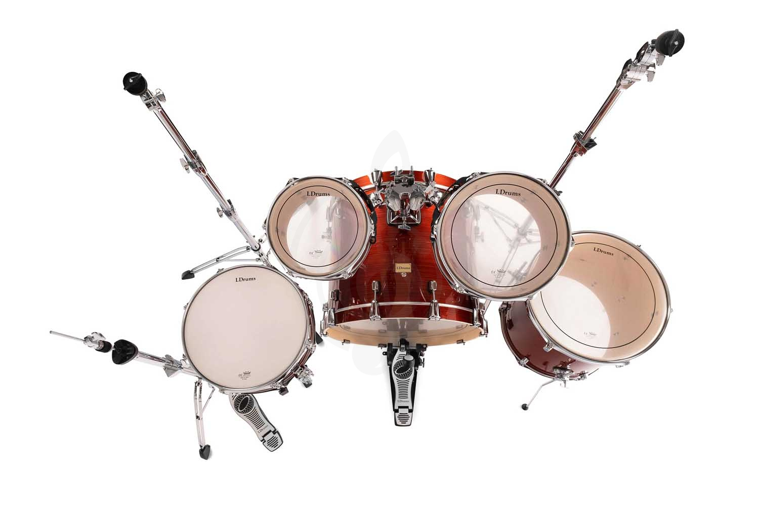 Комплект ударной установки LDrums 5001012 - Барабанная установка, красная,  5001012 в магазине DominantaMusic - фото 6