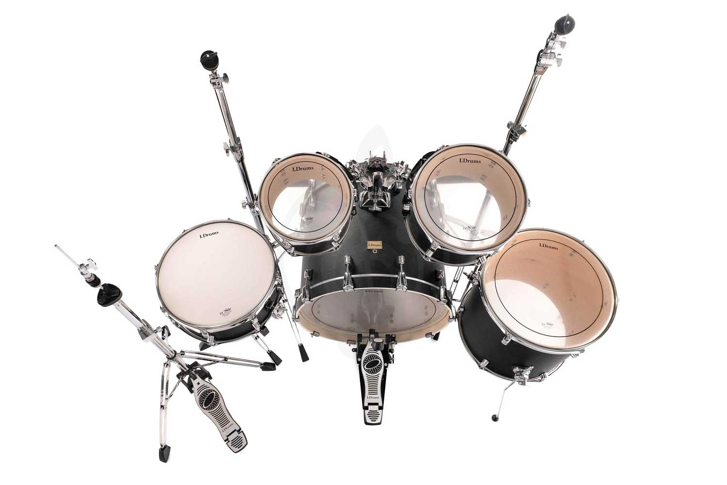 Комплект ударной установки LDrums 5001013 - Барабанная установка, черная,  5001013 в магазине DominantaMusic - фото 7
