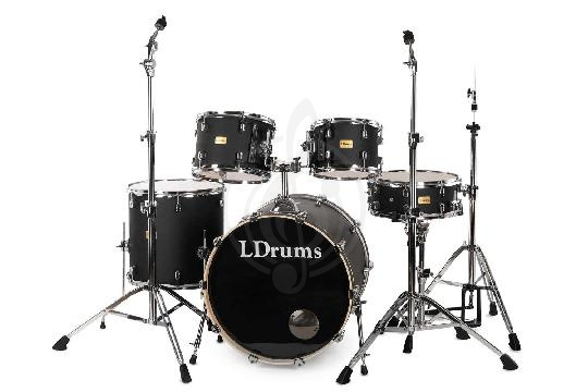 Комплект ударной установки LDrums 5001013 - Барабанная установка, черная,  5001013 в магазине DominantaMusic - фото 1