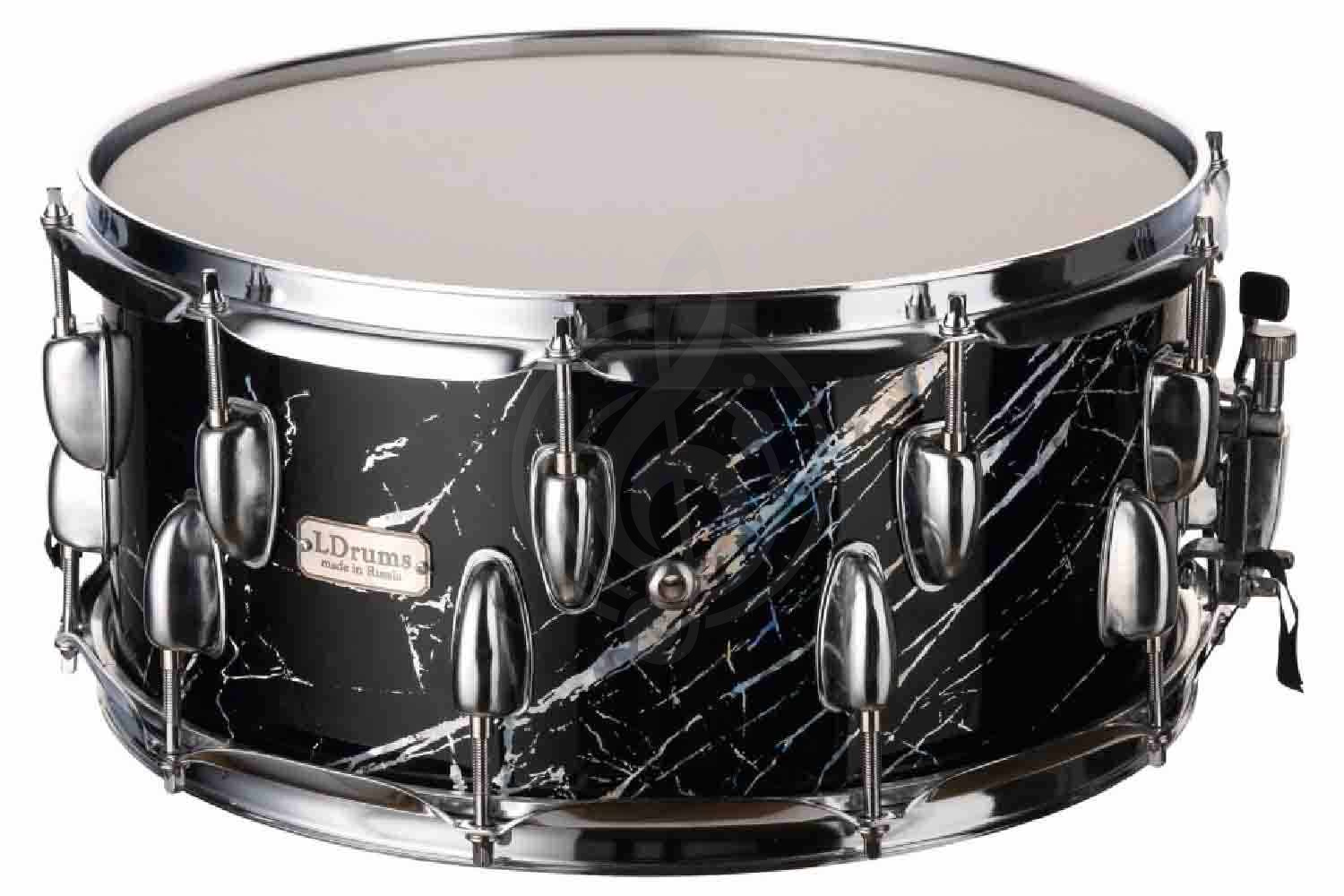 Малый барабан LDrums LD6404SN - Малый барабан, черный мрамор, 14"х6,5", LDrums LD6404SN в магазине DominantaMusic - фото 1