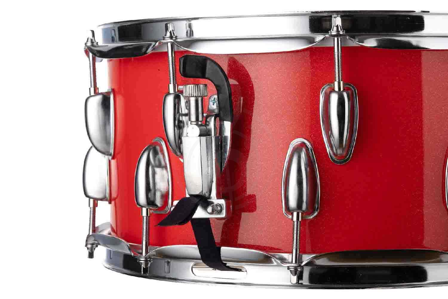 Малый барабан LDrums LD6408SN - Малый барабан, красный, 14"х6,5", LDrums LD6408SN в магазине DominantaMusic - фото 3
