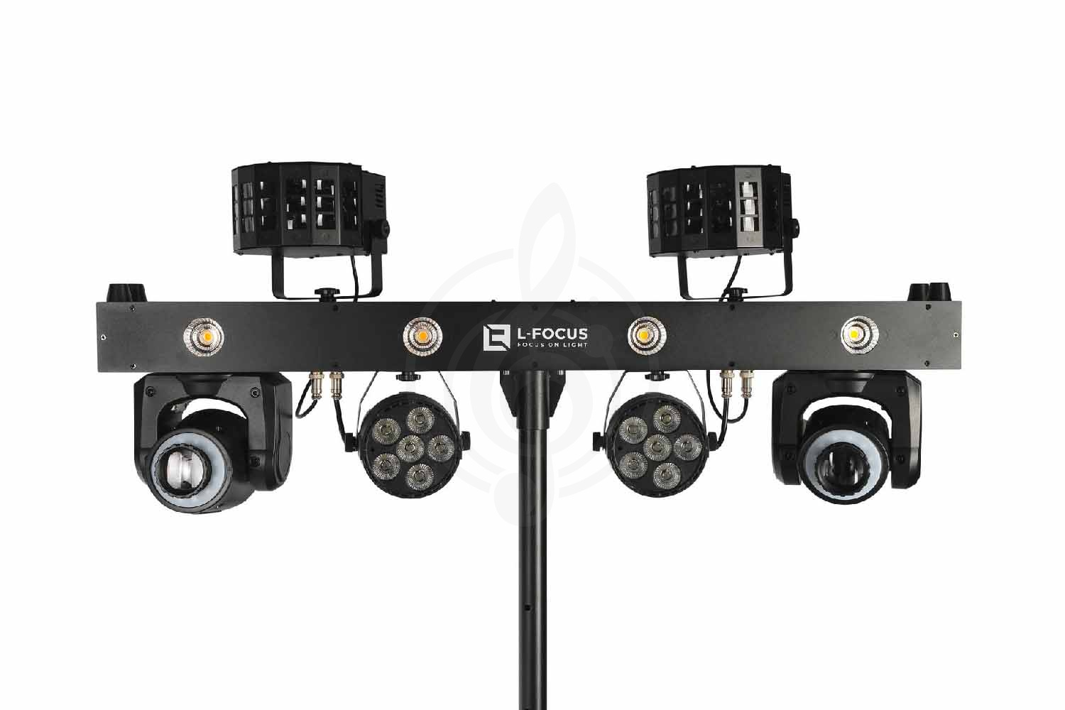 Дискотечный прибор (LED эффекты) LFocus LCB803 - Комплект светодиодных прожекторов на стойке, 200 Вт,  LCB803 в магазине Доминанта мьюзик - фото 6