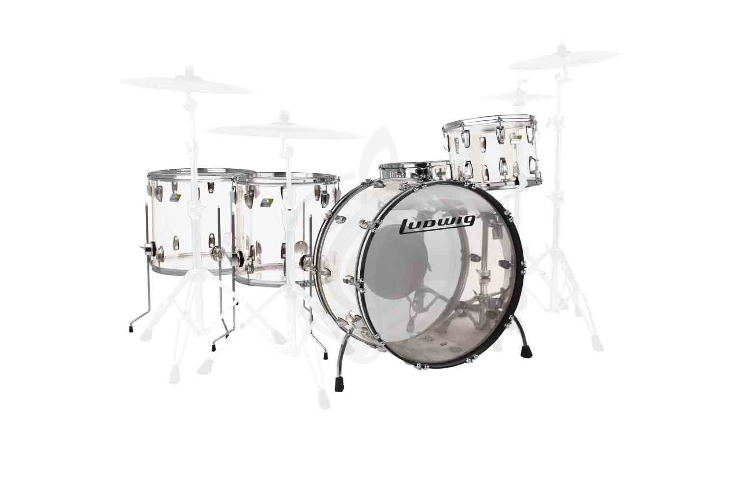 Ударная установка Ludwig L8264LX38 Vistalite Zep Set - Набор барабанов, Ludwig L8264LX38 в магазине Доминанта мьюзик - фото 1