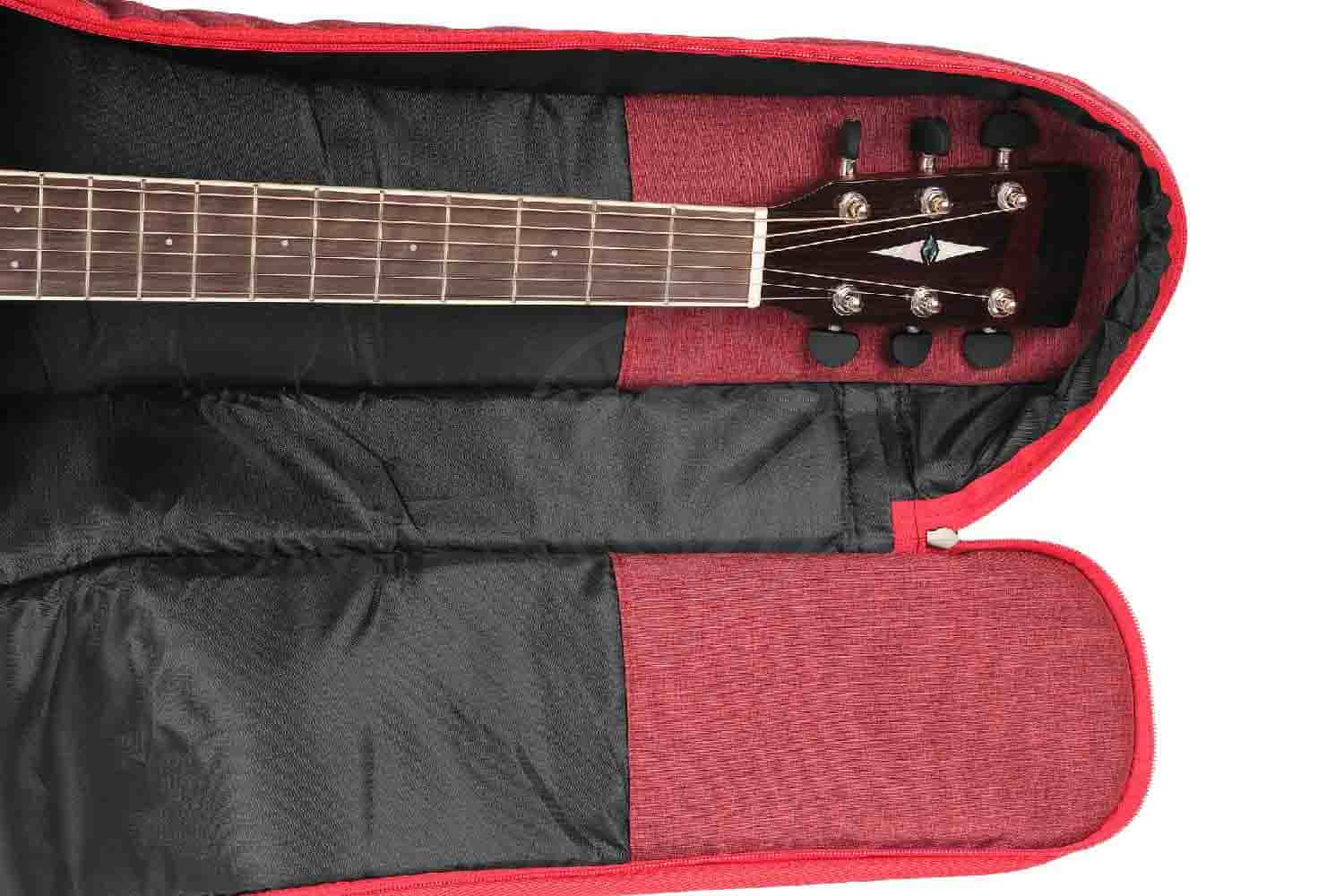 Чехол для акустической гитары Lutner MLDG-48k - Чехол для акустической гитары, красный, Lutner MLDG-48k в магазине DominantaMusic - фото 5