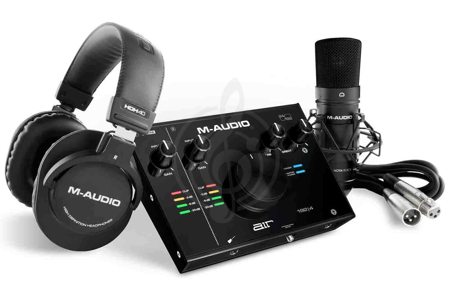 Комплект для звукозаписи M-Audio AIR 192 4 Vocal Studio Pro - Комплект: USB аудиоинтерфейс, наушники,  студийный микрофон, M-Audio AIR 192 4 Vocal Studio Pro в магазине DominantaMusic - фото 1