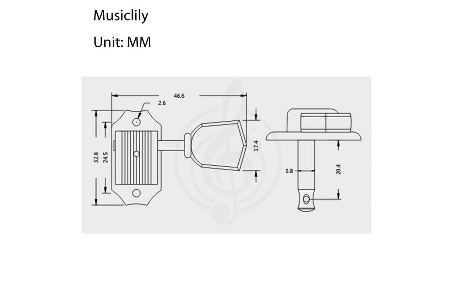 Гитарная фурнитура и механика M171 Колки для гитары, 3+3, хром, Musiclily,  M171 в магазине DominantaMusic - фото 2