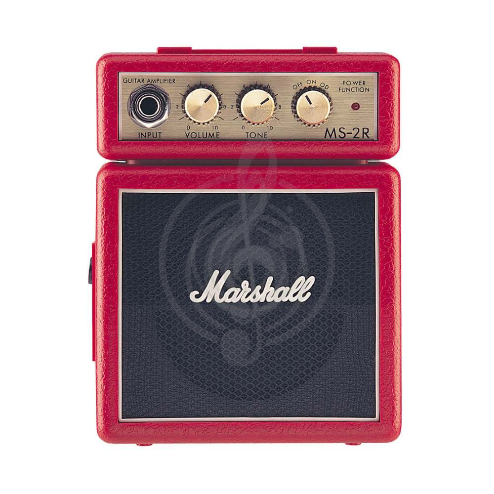 Мини-комбик для гитары Мини-комбики для гитар Marshall MARSHALL MS-2R MICRO AMP (RED) - Гитарный мини-комбик MS-2R MICRO AMP (RED) - фото 1