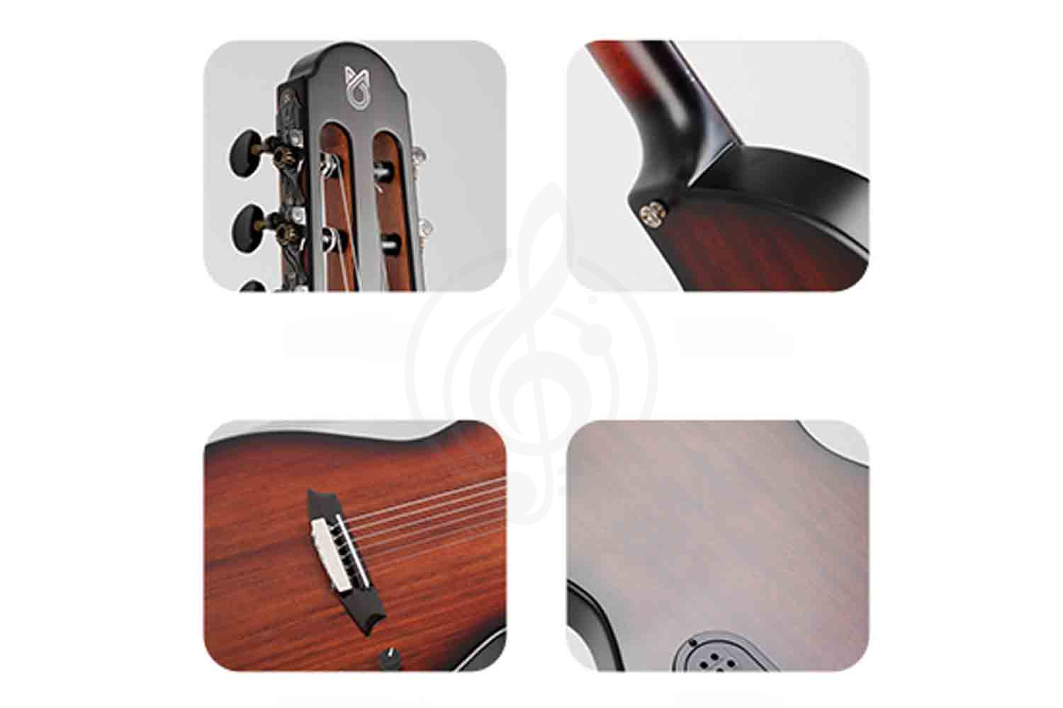 Классическая гитара 1/2 Martinez Hispania-Stain-580 - Классическая гитара со звукоснимателем 1/2, MARTINEZ Hispania-Stain-580 в магазине Доминанта мьюзик - фото 2