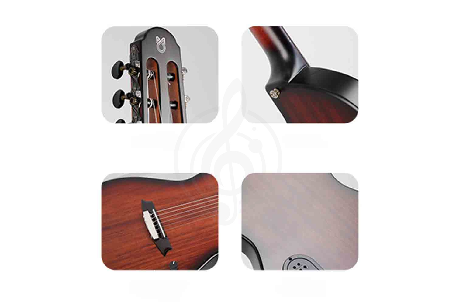 Классическая гитара 3/4 Martinez Hispania-Stain-615 - Классическая гитара со звукоснимателем 3/4, MARTINEZ Hispania-Stain-615 в магазине Доминанта мьюзик - фото 2