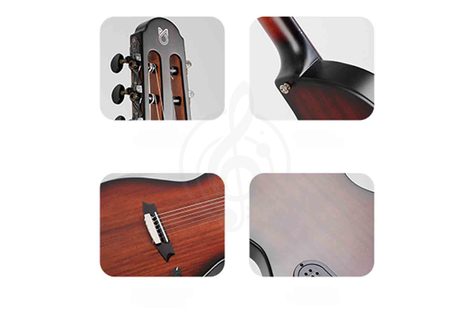 Классическая гитара 4/4 Martinez Hispania-Stain-628 - Классическая гитара со звукоснимателем 7/8, MARTINEZ Hispania-Stain-628 в магазине Доминанта мьюзик - фото 2