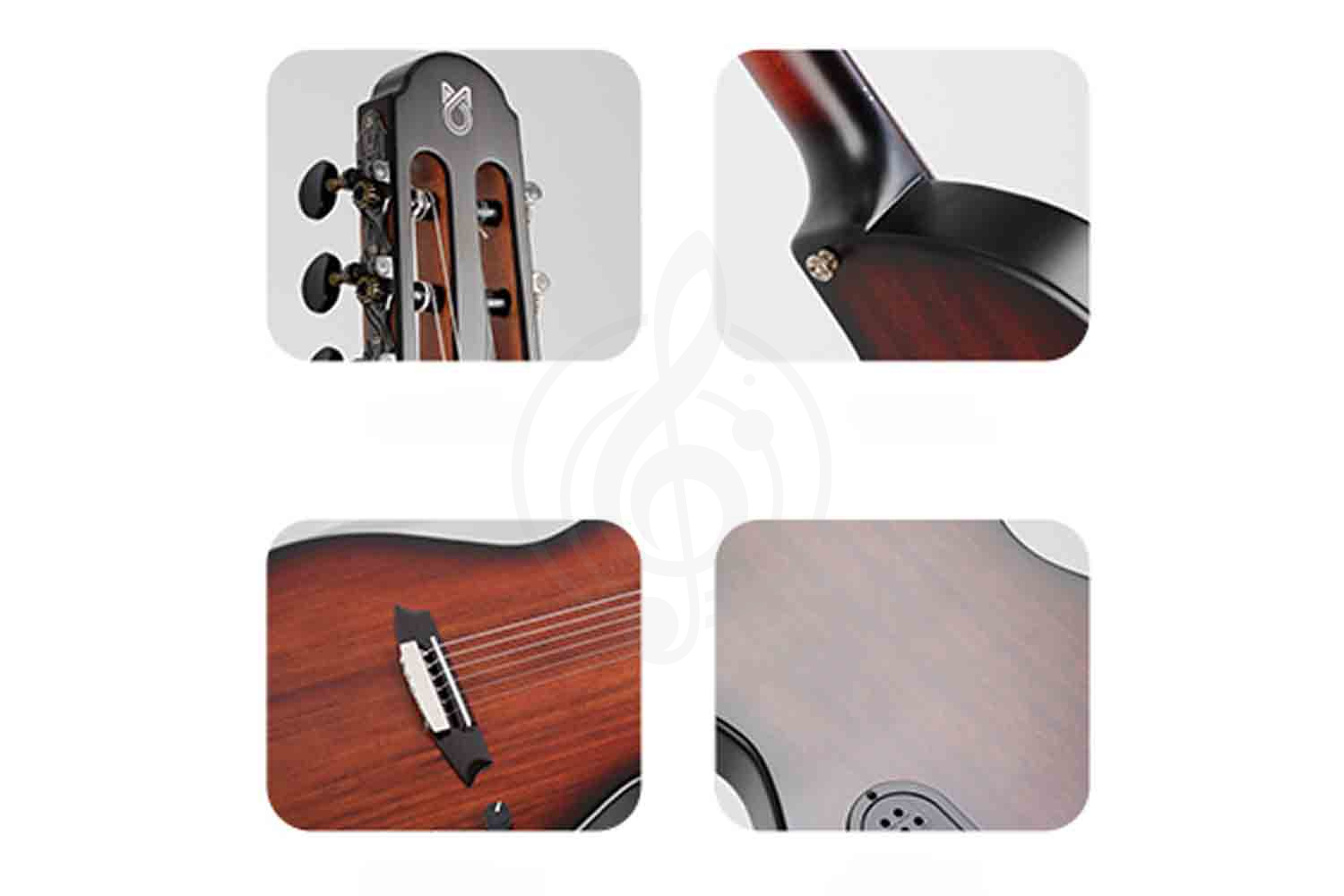 Классическая гитара 4/4 Martinez Hispania-Stain-650 - Классическая гитара со звукоснимателем, MARTINEZ Hispania-Stain-650 в магазине Доминанта мьюзик - фото 2