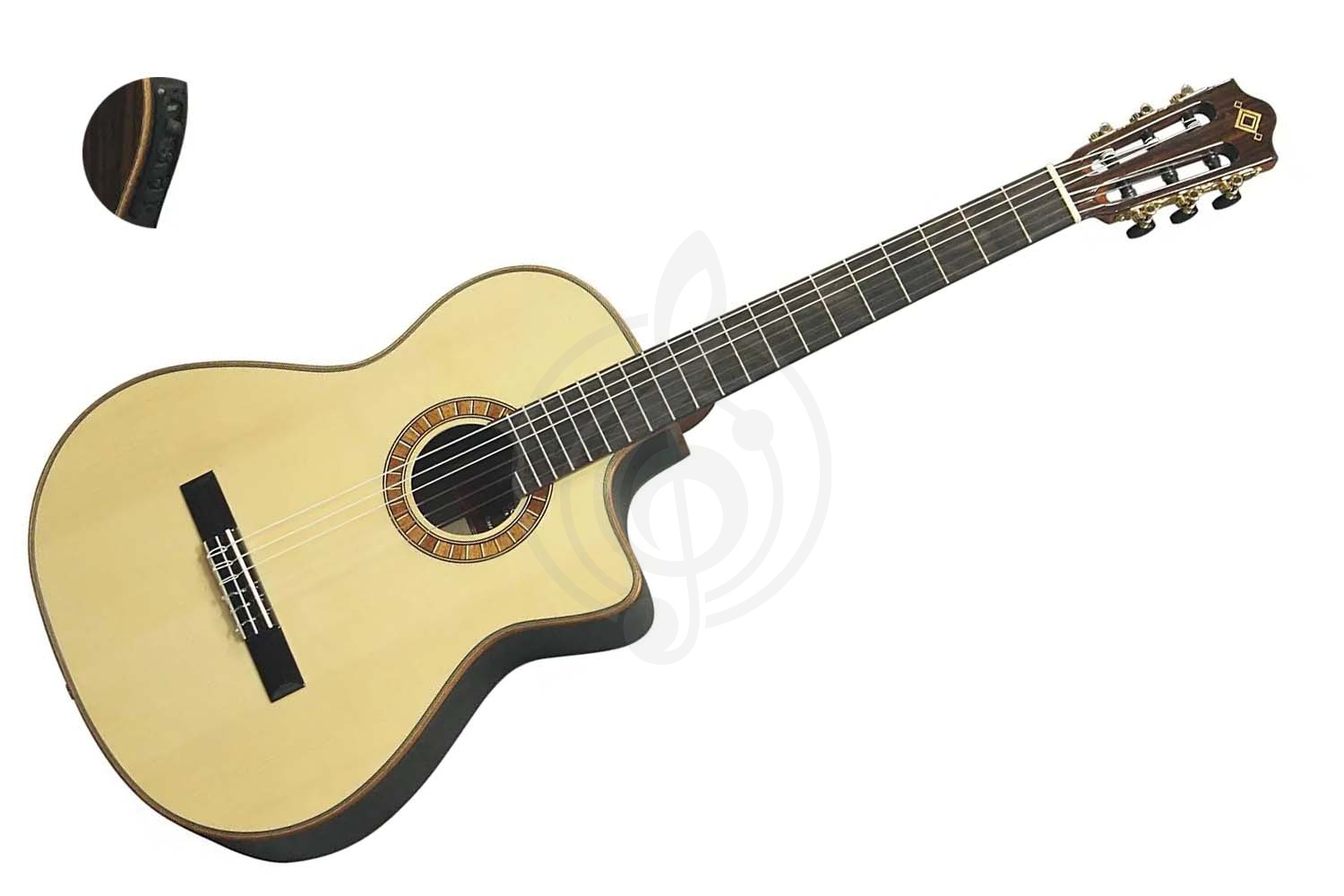 Классическая гитара 4/4 Martinez MP-12-ROSE Crossover Series - Классическая гитара со звукоснимателем, MARTINEZ MP-12-ROSE в магазине Доминанта мьюзик - фото 1