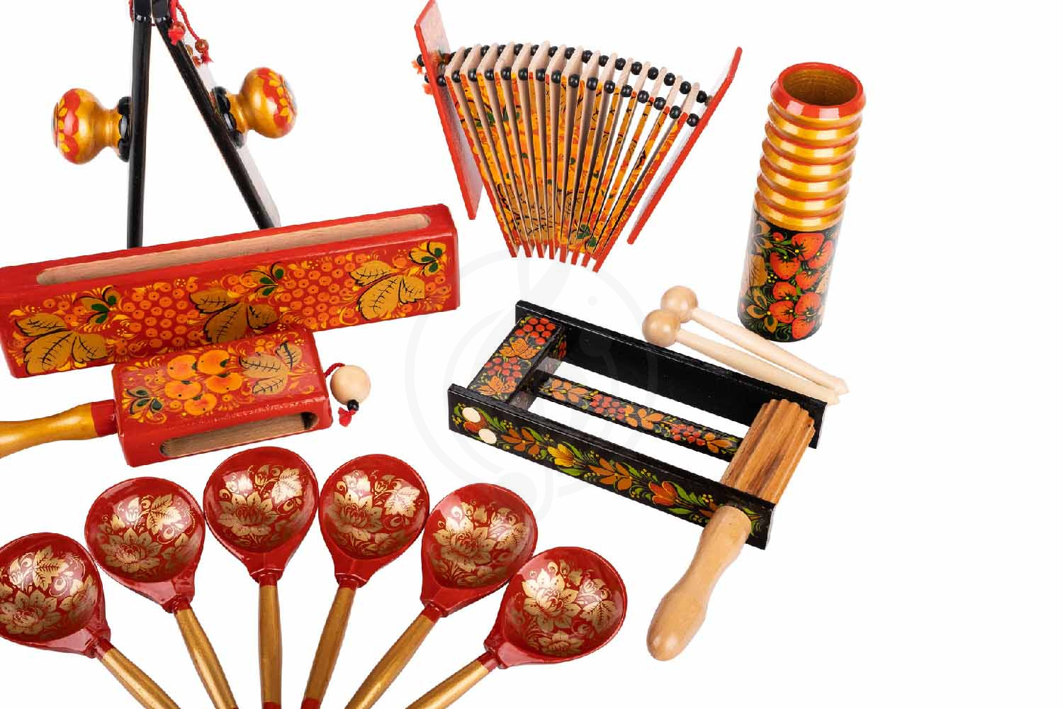 Набор шумовых инструментов Наборы шумовых инструментов Мастерская Сереброва Мастерская Сереброва К1-КТ-02 «Юниор» - Набор шумовых инструментов - фото 4