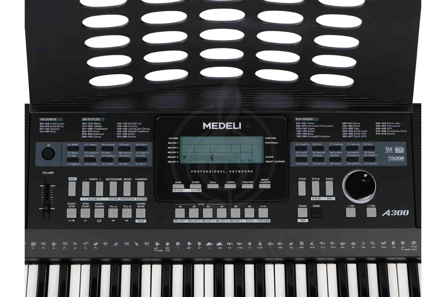 Домашний синтезатор Medeli A300 - Синтезатор, 61 клавиша, Medeli A300 в магазине Доминанта мьюзик - фото 5
