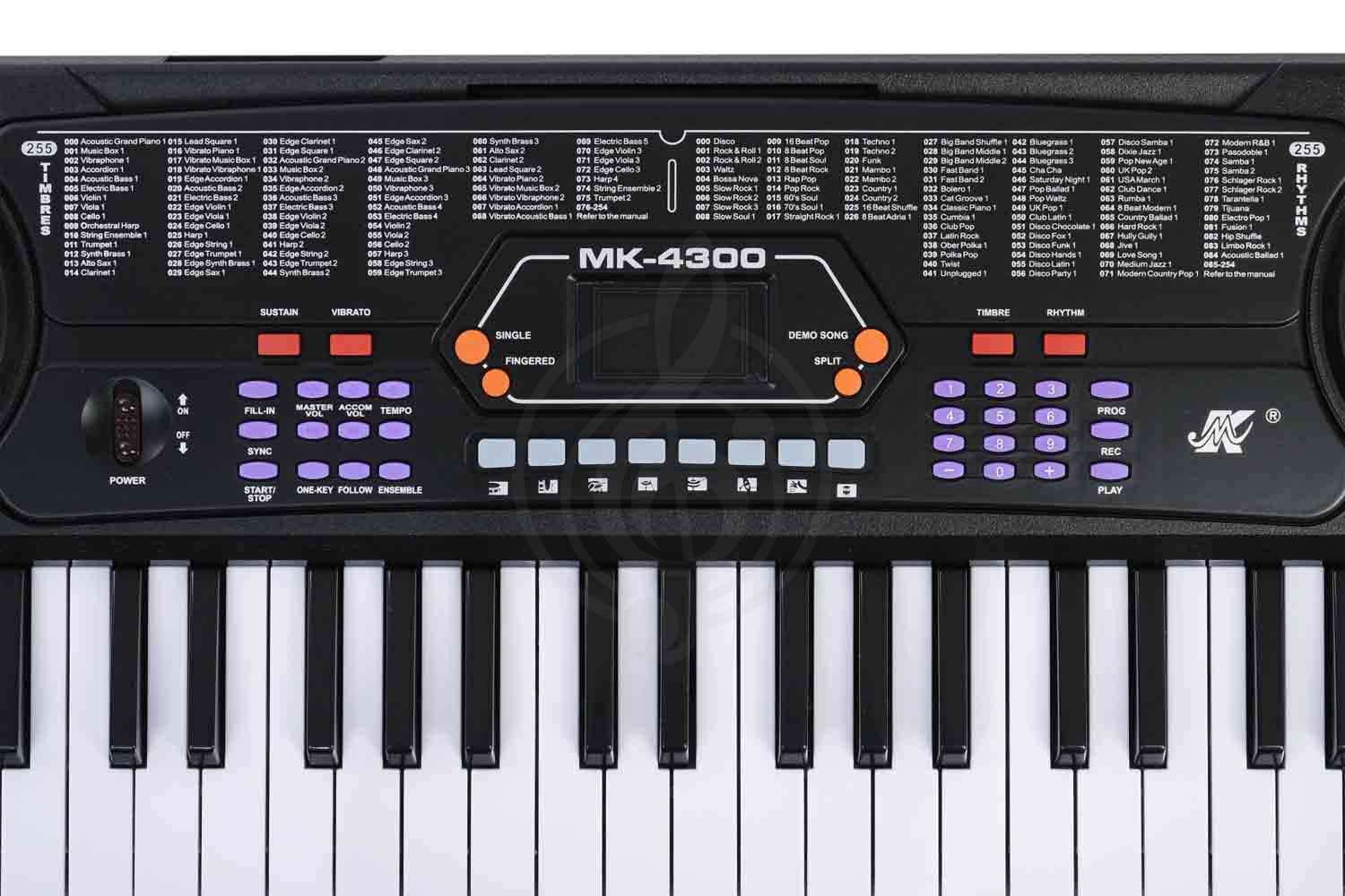 Домашний синтезатор Meike MK-4300 - Синтезатор, 54 клавиши, Meike MK-4300 в магазине Доминанта мьюзик - фото 6