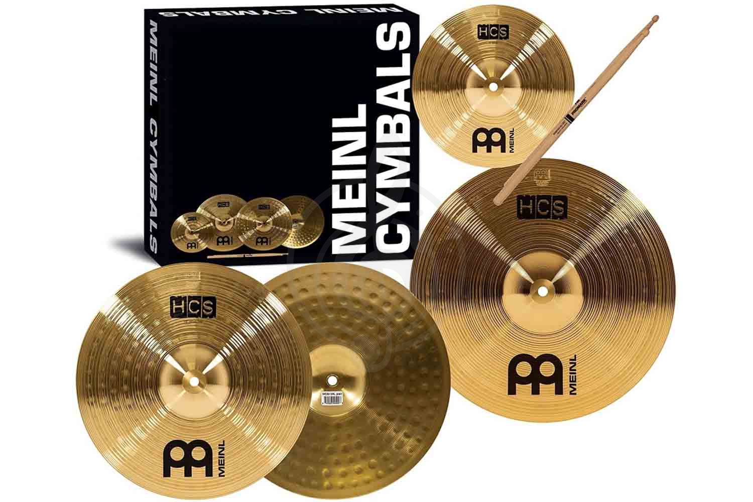 Комплект тарелок Meinl HCS1314+10S HCS Beginners Cymbal Set - Комплект тарелок, Meinl HCS1314+10S HCS в магазине DominantaMusic - фото 1