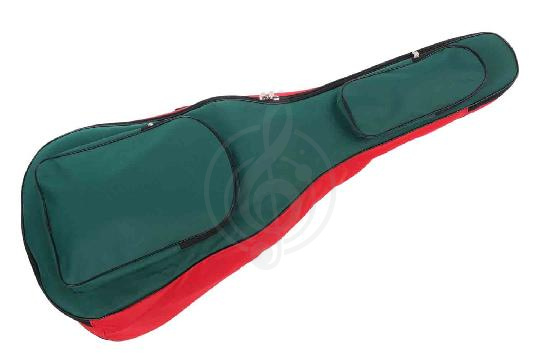 Изображение Чехол для акустической гитары MEZZO MZ-ChG-12-3red/green