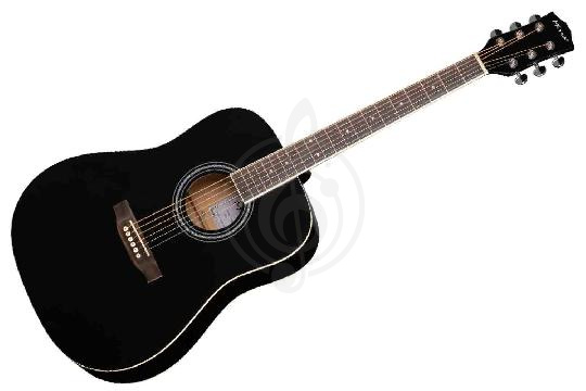 Акустическая гитара Mirra WG-4111-BK - Гитара акустическая, черная, Mirra WG-4111-BK в магазине DominantaMusic - фото 1