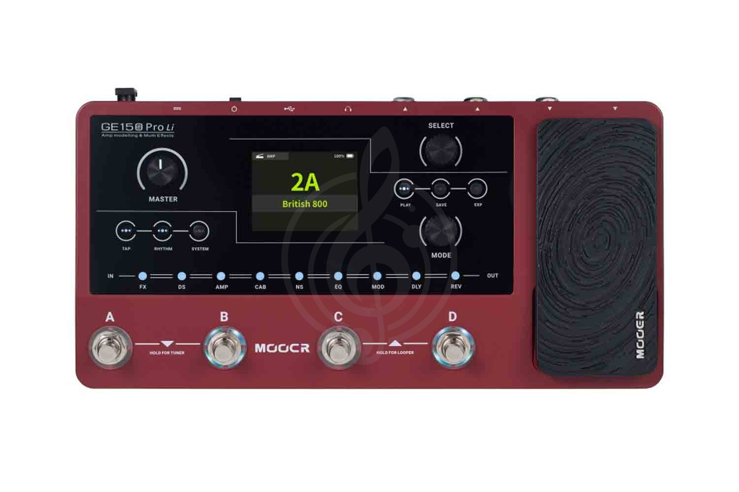 Процессор для электрогитары Mooer GE150-Pro-Li-PM - Процессор эффектов, Mooer GE150-Pro-Li-PM в магазине Доминанта мьюзик - фото 1