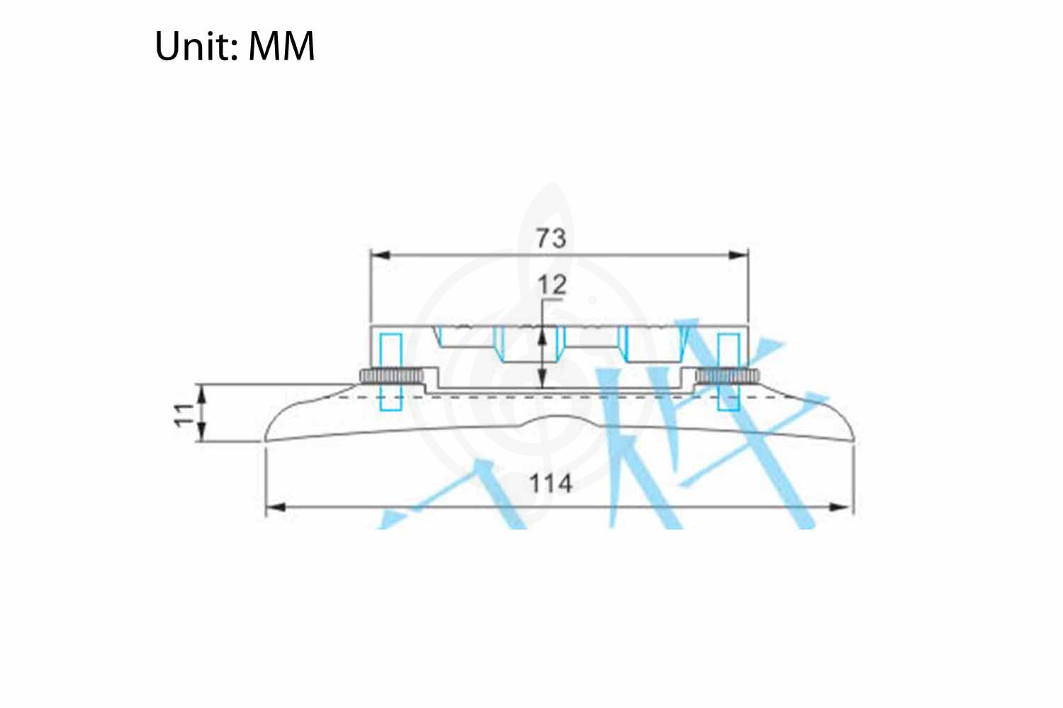 Musiclily M617 - Бридж для мандолины - фото 2  Musiclily M617 - Бридж для мандолины, Musiclily M617 в магазине DominantaMusic - фото 2
