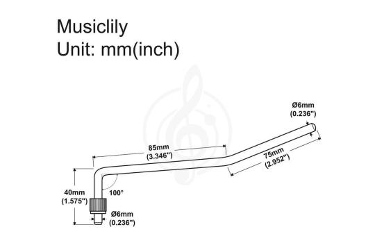 Рычаг для тремоло Musiclily MX2206GD - Рычаг тремоло, Musiclily MX2206GD в магазине Доминанта мьюзик - фото 2