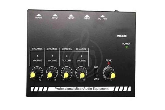 Аналоговый микшер N-Audio MIX400 - Микшер, 4 канала, N-Audio MIX400 в магазине DominantaMusic - фото 1