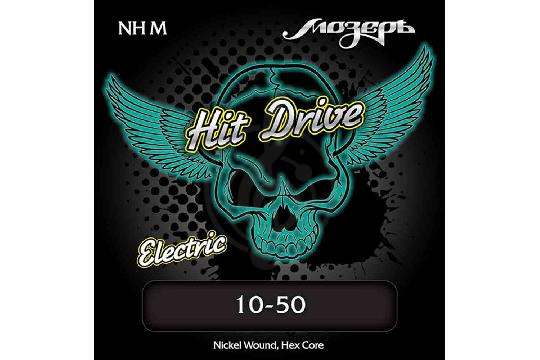 Струны для электрогитары NH-M Medium Hit Drive Комплект струн для электрогитары, 10-50, Мозеръ,  NH-M Medium Hit Drive  в магазине DominantaMusic - фото 1