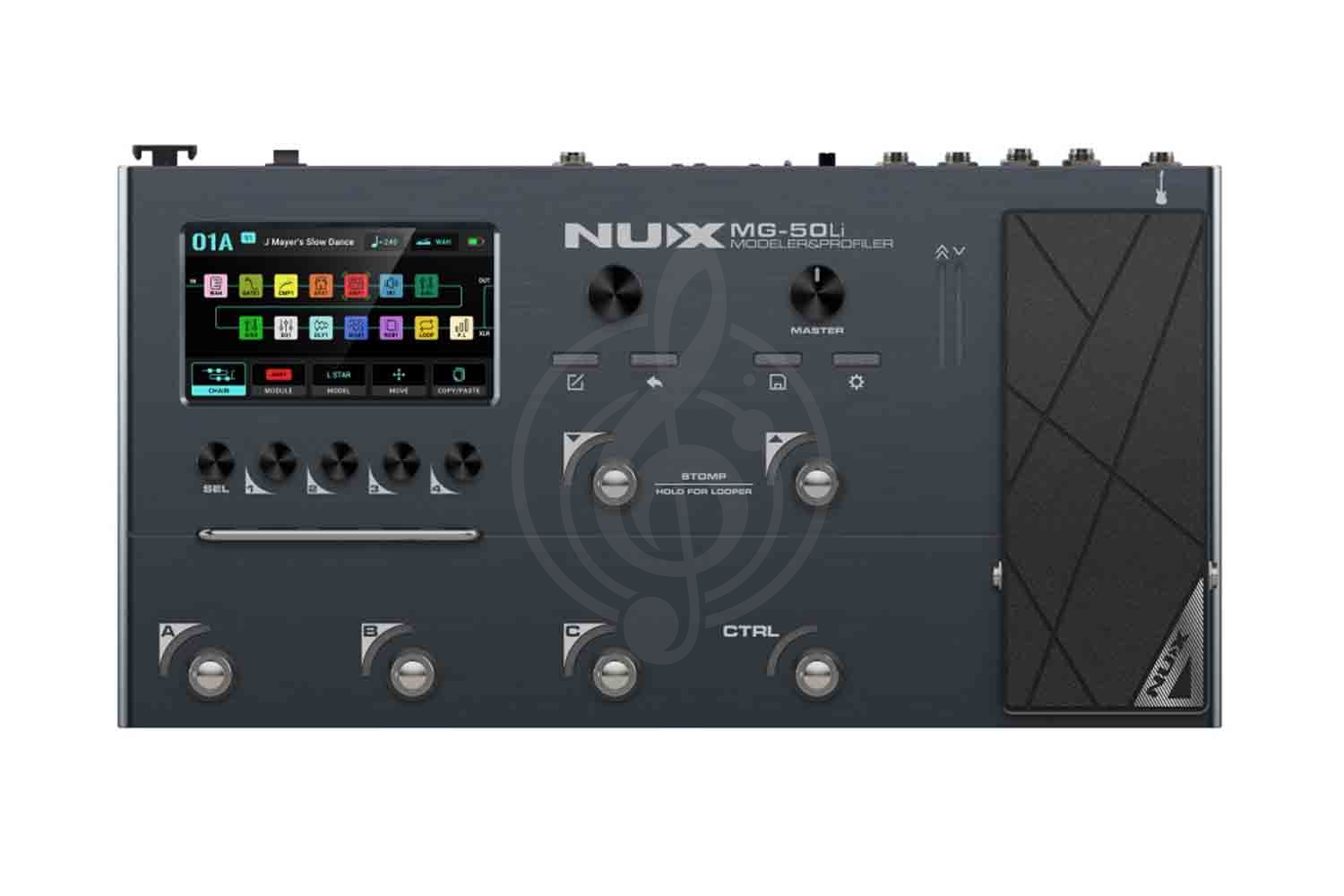 Процессор для электрогитары Nux MG-50LI-DB - Процессор эффектов, Nux MG-50LI-DB в магазине Доминанта мьюзик - фото 1