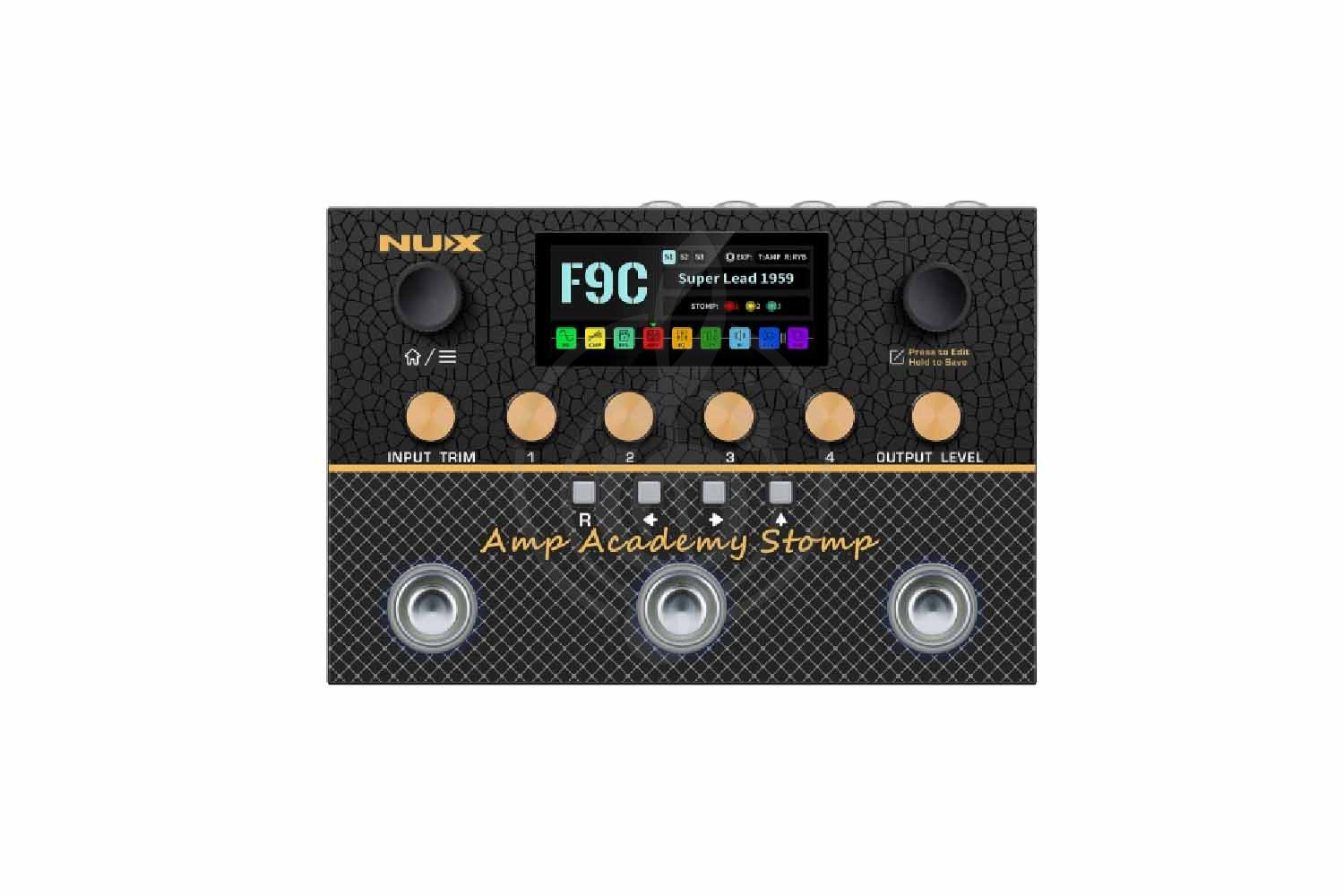 Педаль для электрогитар Nux NMA-3AAP Amp Academy Stomp - Педаль эффектов, Nux NMA-3AAP Amp Academy Stomp в магазине Доминанта мьюзик - фото 1