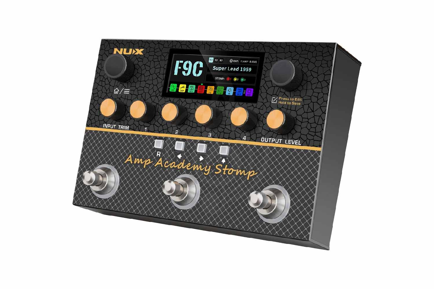 Педаль для электрогитар Nux NMA-3AAP Amp Academy Stomp - Педаль эффектов, Nux NMA-3AAP Amp Academy Stomp в магазине Доминанта мьюзик - фото 4