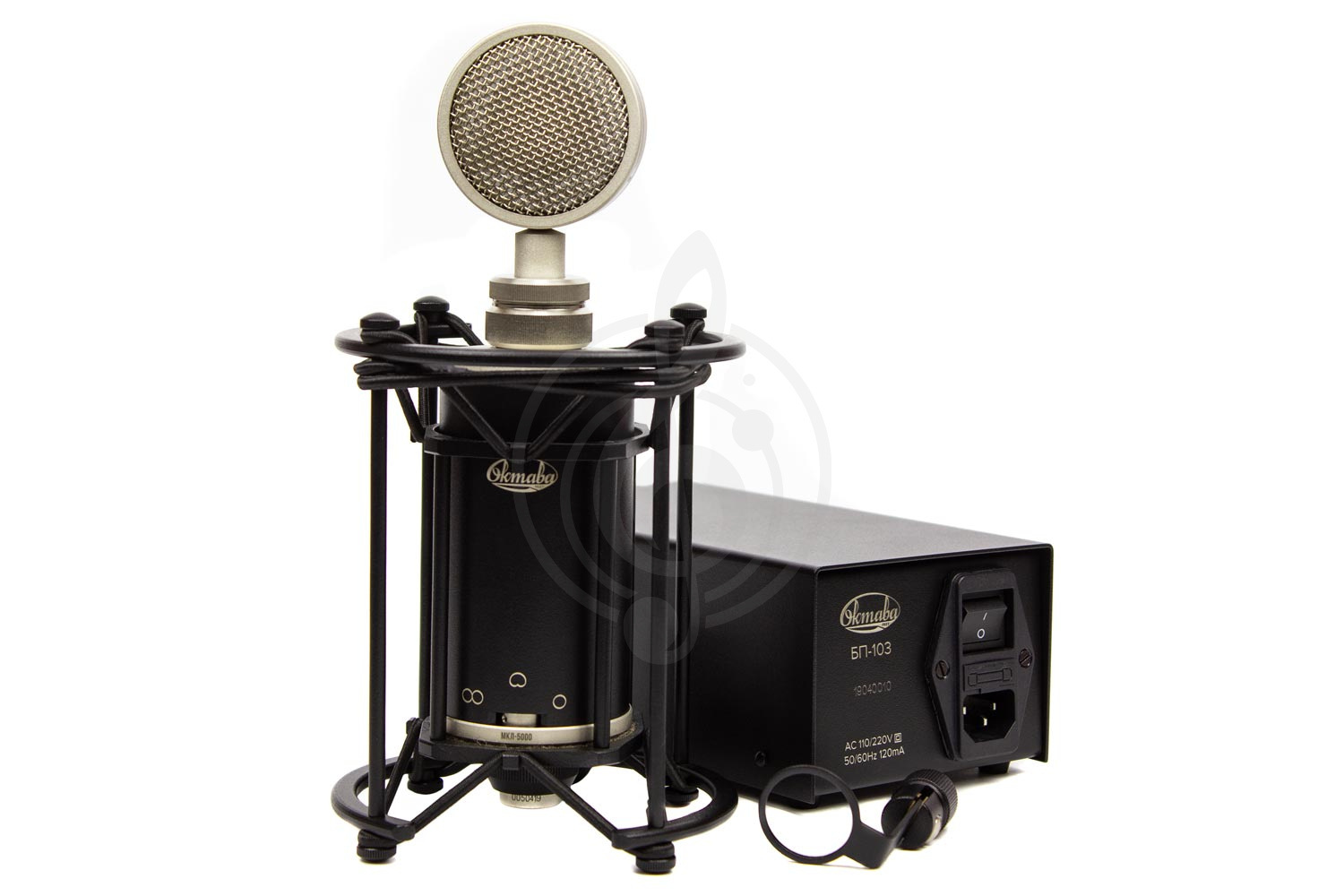 Ламповый студийный микрофон Ламповые студийные микрофоны Октава Октава МКЛ-5000 с БП-103 - микрофон студийный конденсаторный ламповый МКЛ-5000 - фото 1