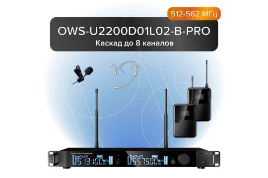 Радиосистема с головным микрофоном Октава OWS-U2200D01L02-B-PRO - Двухканальная радиосистема, Октава OWS-U2200D01L02-B-PRO в магазине Доминанта мьюзик - фото 7