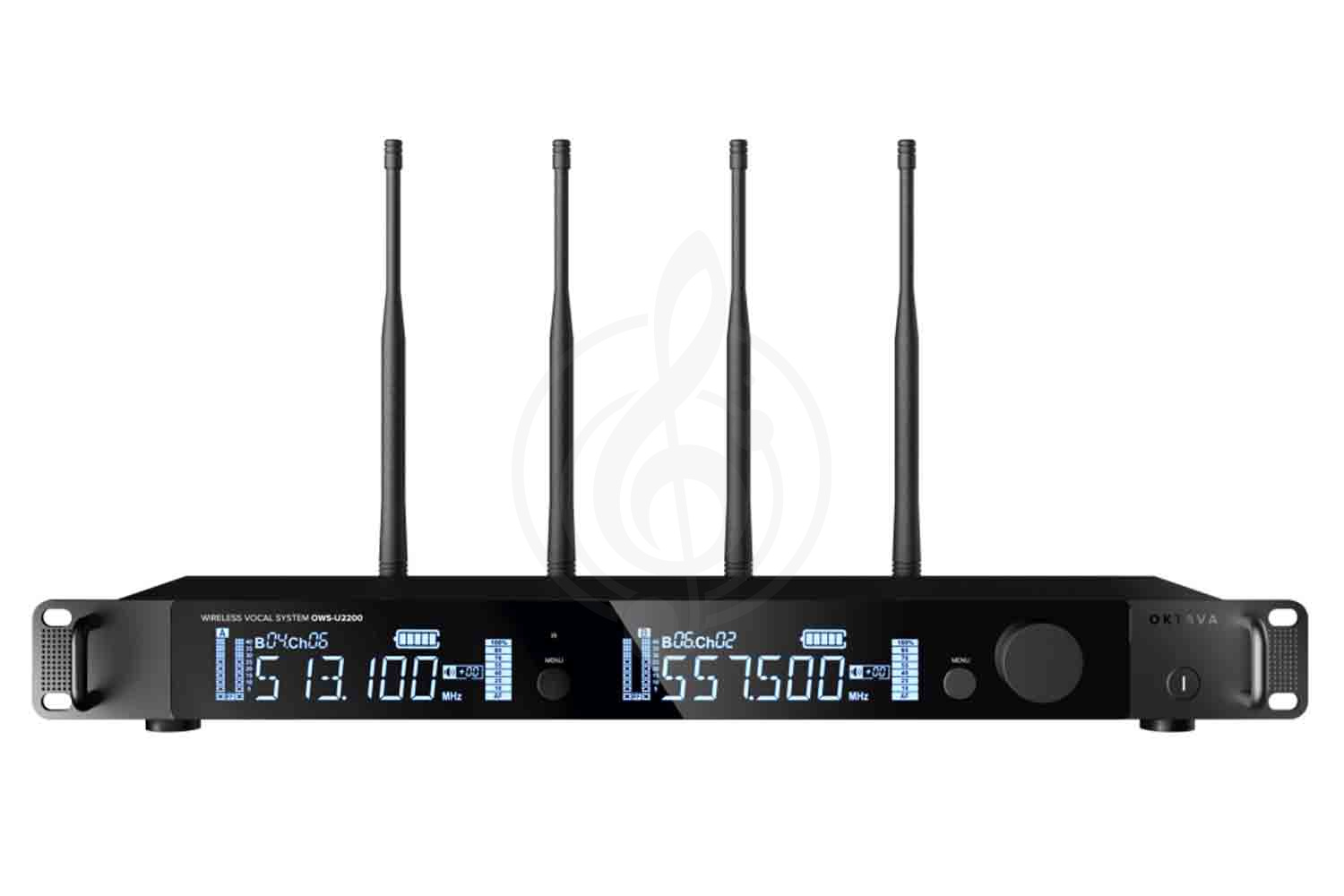 Радиосистема с головным микрофоном Октава OWS-U2200D01L02-B-PRO - Двухканальная радиосистема, Октава OWS-U2200D01L02-B-PRO в магазине Доминанта мьюзик - фото 6