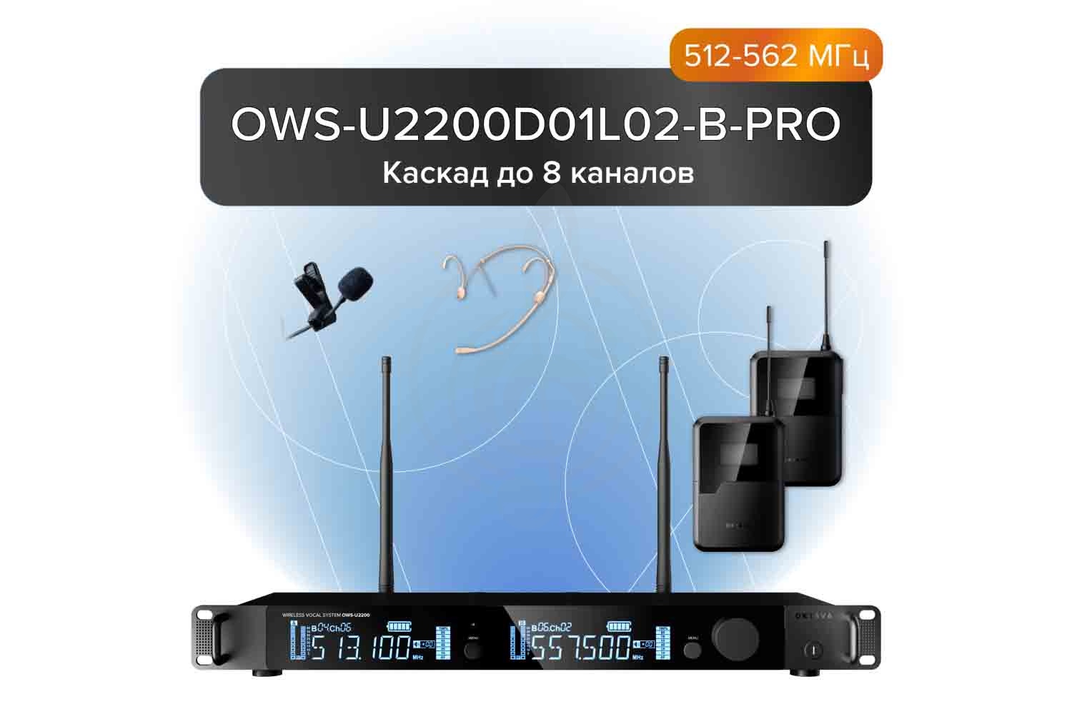 Радиосистема с головным микрофоном Октава OWS-U2200D01L02-B-PRO - Двухканальная радиосистема, Октава OWS-U2200D01L02-B-PRO в магазине Доминанта мьюзик - фото 7