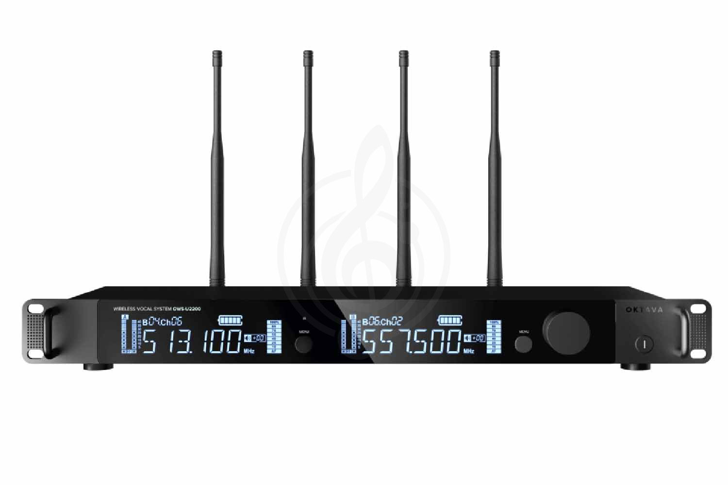 Радиосистема с петличным микрофоном Октава OWS-U2200L03-B-PRO - Двухканальная радиосистема, Октава OWS-U2200L03-B-PRO в магазине Доминанта мьюзик - фото 6