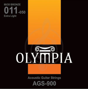 Струны для акустической гитары Струны для акустических гитар Olympia OLYMPIA AGS900 Струны д/акуст. гитары  бронза, 11-50 AGS900 - фото 1