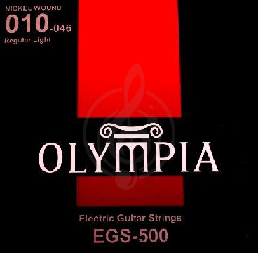 Струны для электрогитары Струны для электрогитар Olympia OLYMPIA EGS-500 Струны д/эл гитары 10-46, никель, EGS-500 - фото 1