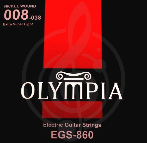 Струны для электрогитары Струны для электрогитар Olympia Olympia EGS-860 Струны для эл.гитары 008-038, Nick EGS-860 - фото 1