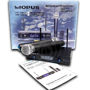 Изображение OPUS UHF-988HH - вокальная радиосистема с двумя ручными микрофонами
