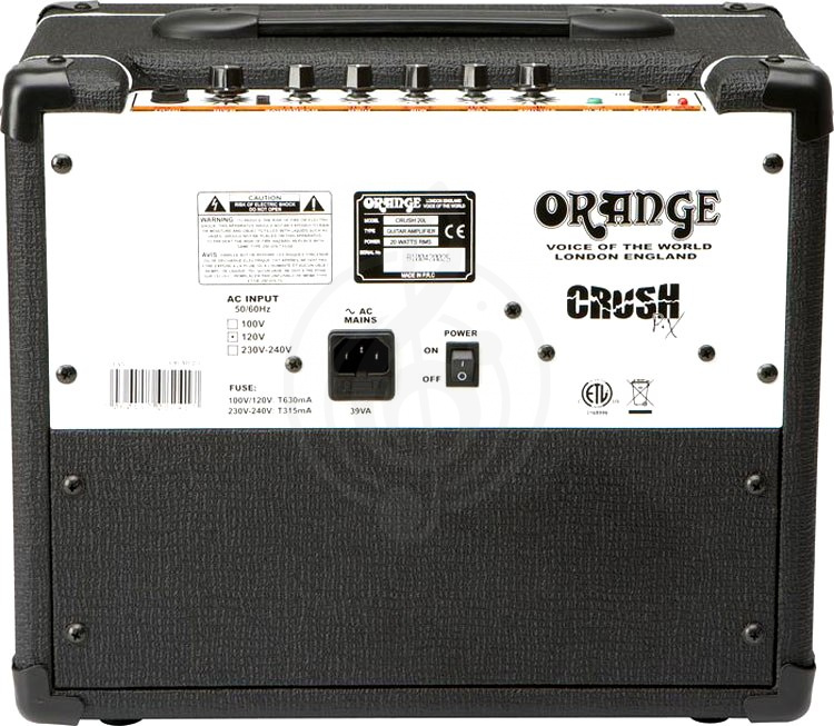 Комбоусилитель для электрогитары Усилители и комбики для электрогитар ORANGE Orange CR-20L-BLK Комбо гитарный, 8&quot;, 20Вт CR-20L-BLK - фото 3