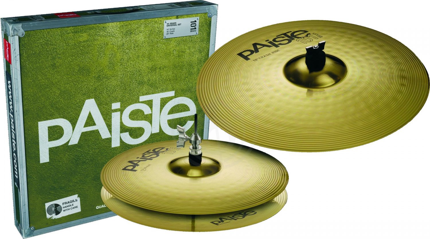 Комплект тарелок Комплекты тарелок Paiste Paiste Essential Set 101 Brass комплект 14&quot;/18&quot; Essential Set 101 14&quot;/18&quot; - фото 2